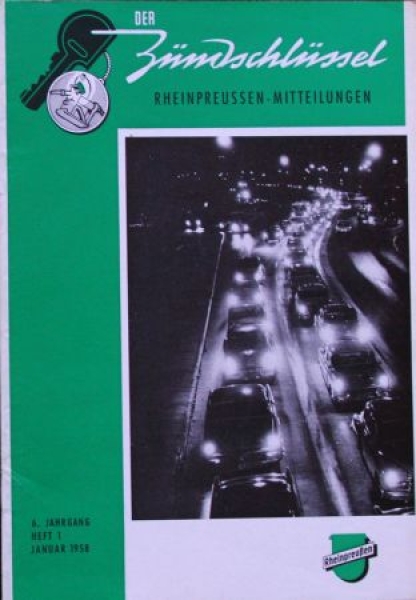 Rheinpreussen "Der Zuendschluessel" Gasstation-Magazine 1958 (3705)